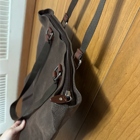 NWOT Boyt Brown Leather Work/Laptop Bag - Picture 4 of 8